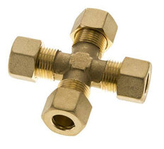 12mm Brass Cross Compression Fitting DIN EN 1254-2