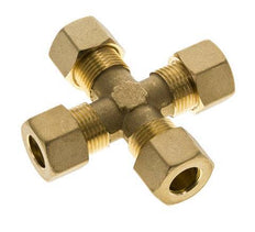 12mm Brass Cross Compression Fitting DIN EN 1254-2