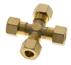 12mm Brass Cross Compression Fitting DIN EN 1254-2