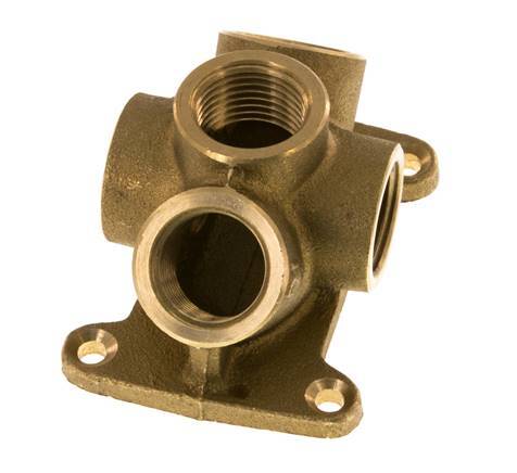 G 1/2'' Brass Wall Mounted 5-way Air Junction 16 Bar