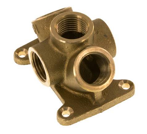 G 1/2'' Brass Wall Mounted 5-way Air Junction 16 Bar