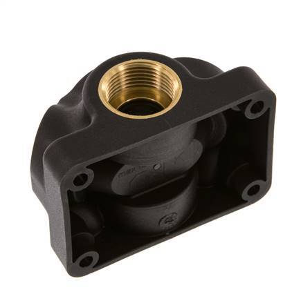 G 3/4'' x G 1/2'' Plastic Wall Mounted 5-way Air Junction with through-hole 15 Bar
