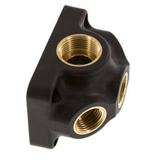 G 3/4'' x G 1/2'' Plastic Wall Mounted 5-way Air Junction with through-hole 15 Bar