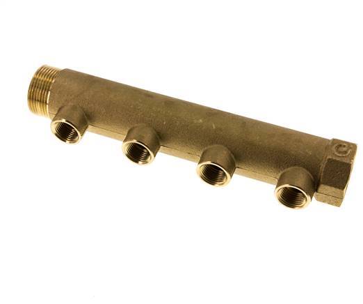 G 1 1/4'' x 4xG 1/2'' F/M/F Brass Distributor pipes 10 Bar