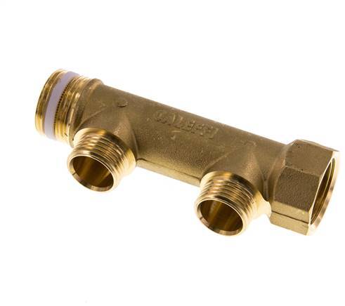 G 3/4'' x 2xG 1/2'' F/M/M Brass Distributor pipes 10 Bar