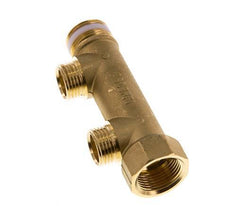 G 3/4'' x 2xG 1/2'' F/M/M Brass Distributor pipes 10 Bar