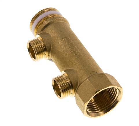 G 1'' x 2xG 1/2'' F/M/M Brass Distributor pipes 10 Bar