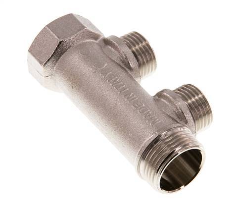 G 3/4'' x 2xG 1/2'' F/M/M Nickel plated Brass Distributor pipes 10 Bar