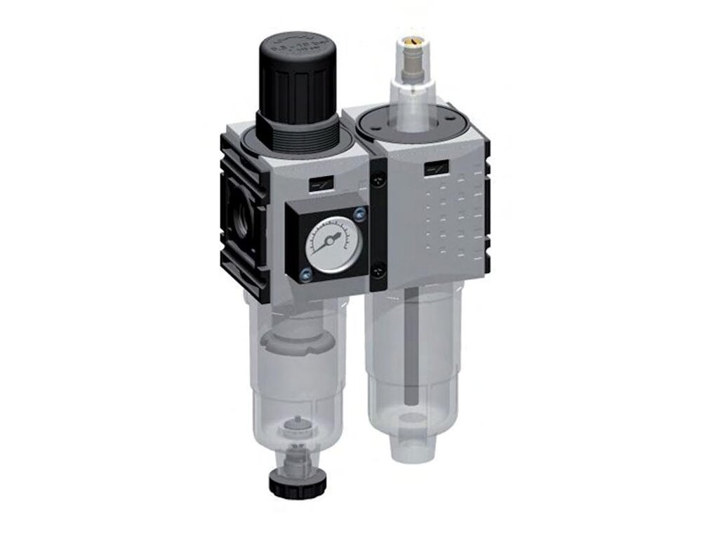 FRL 2-Part G1/4'' 800 l/min 0.2-4.0bar/3-58psi Auto Polycarbonate Futura 0