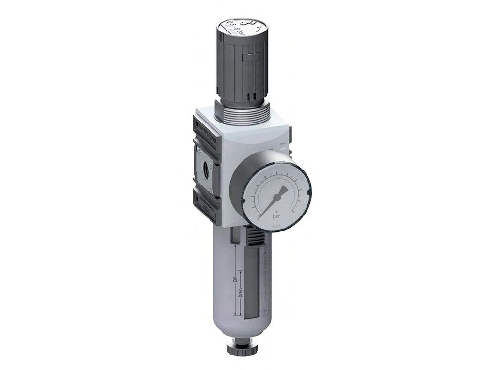 Filter-Regulator G1/4'' 2000 l/min 0.2-4.0bar/3-58psi Auto Metal Futura 1