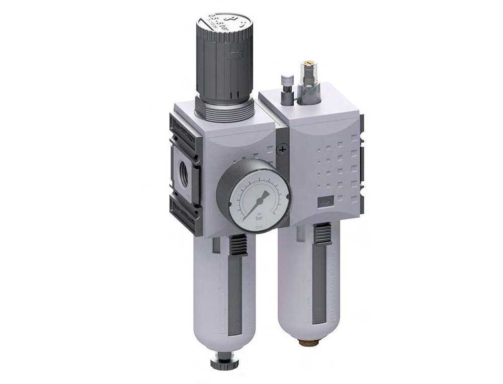 FRL 2-Part G1/2'' 3500 l/min 0.5-10.0bar/7-145psi Semi-Auto Metal Futura 2