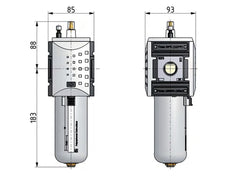 Lubricator G3/4'' Metal Futura 4