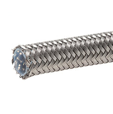 Teflon chemical resistant hose with steel braiding 16.4 mm (ID) 10 m