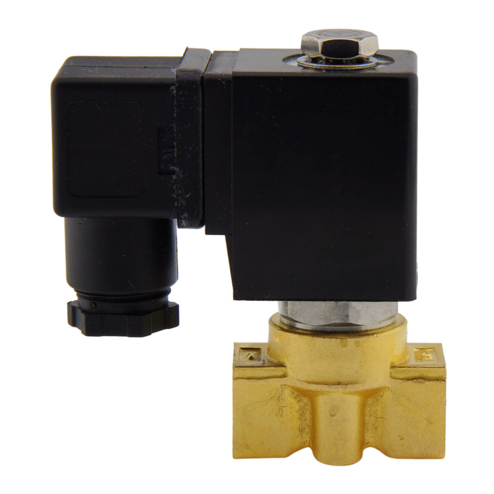 Solenoid Valve HP-DA 1/4'' high pressure brass PTFE 4-75bar 24V DC