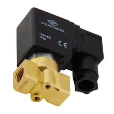 Solenoid Valve HP-DA 1/4'' Brass PTFE 4-100bar 120V AC