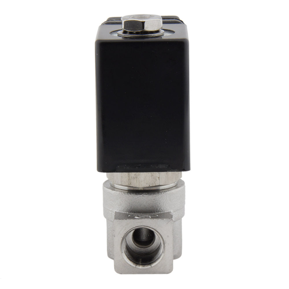 Solenoid Valve HP-DA 1/4'' high pressure stainless steel PTFE 4-100bar 24V AC