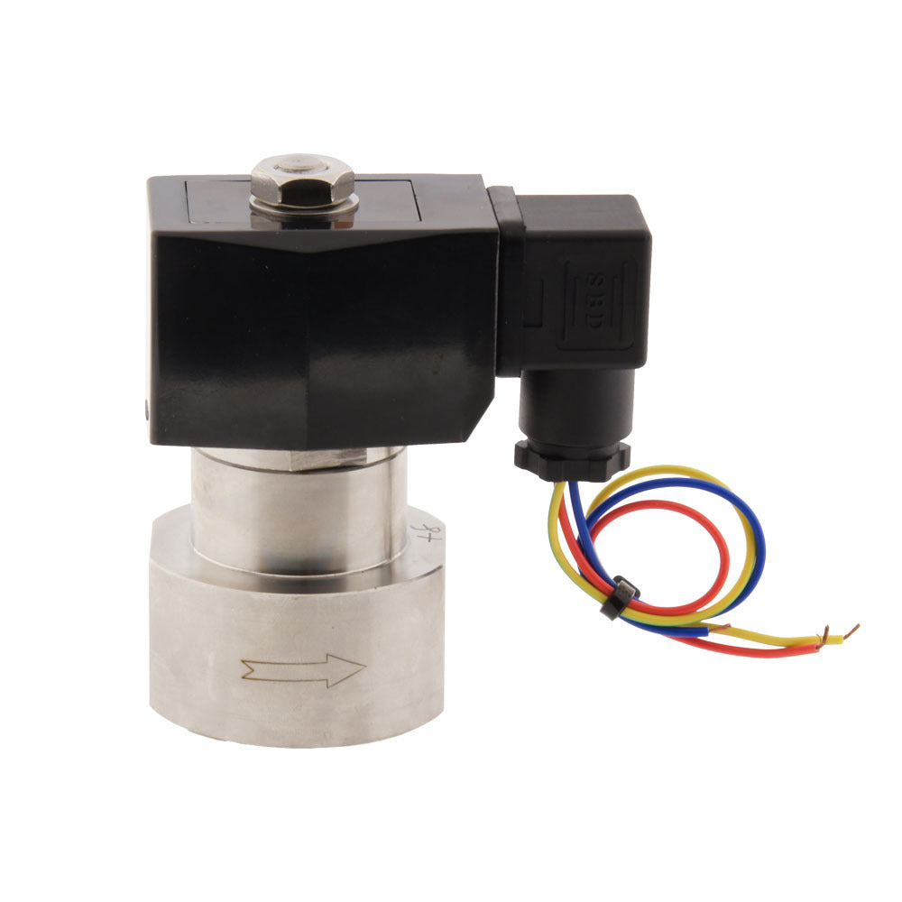 Solenoid Valve HP-IA 1/4'' high pressure stainless steel PTFE 0.5-90bar 230V AC