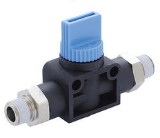 R1/4" -R1/8" 3/2-Way Shut-Off Hand Valve
