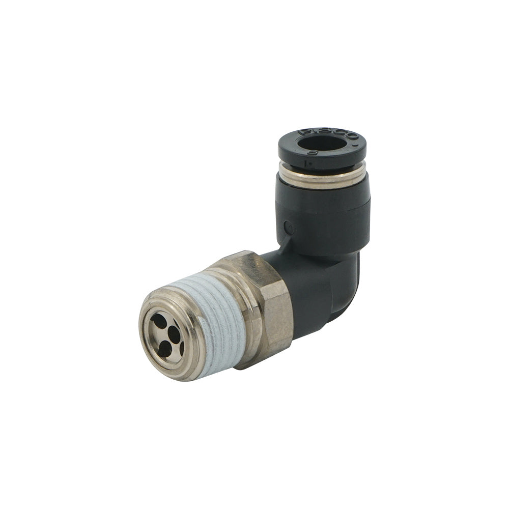 IN 4mm x OUT R1/8" Angled 0.4mm Orifice Meter-In Check Valve