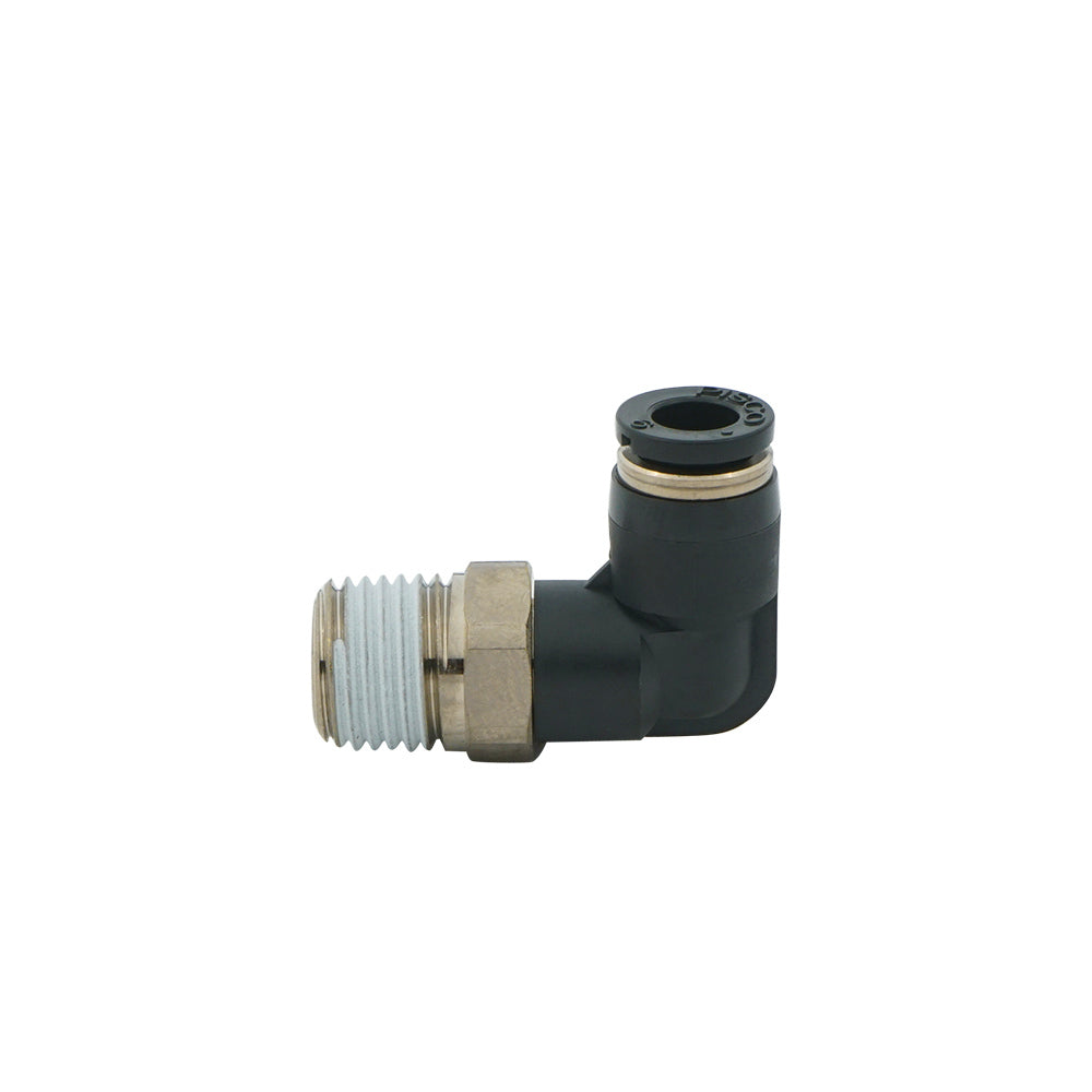IN 8mm x OUT R1/4" Angled 0.5mm Orifice Meter-In Check Valve