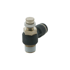 1/4" - M5 Elbow Pneumatic Needle Valve