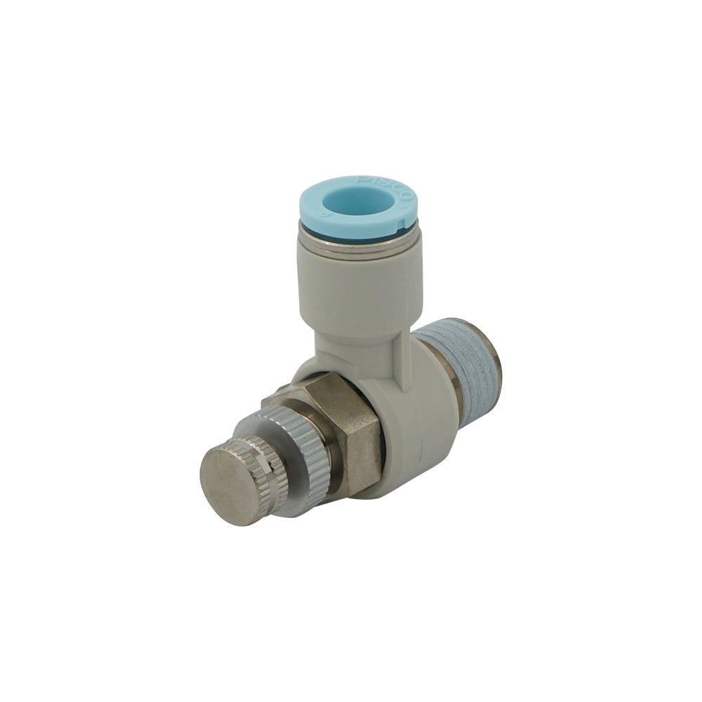 5/16" - R1/8" Elbow Clean-Room Package Pneumatic Needle Valve