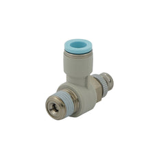 12mm - R1/2" Elbow Clean-Room Package Pneumatic Needle Valve