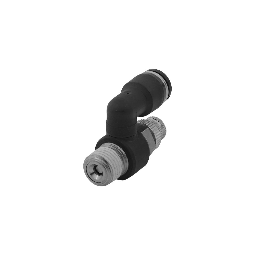10mm - R3/8" Rotatable Pneumatic Needle Valve