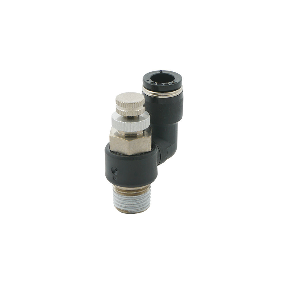 6mm - R1/8" Rotatable Pneumatic Needle Valve