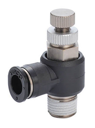 R1/2" - 12mm Meter-Out Elbow Flow Control Valve