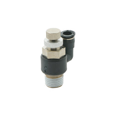 5/16" - R3/8" Meter-In Rotatable Flow Control Valve
