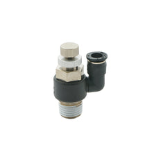 5/16"- R1/4" Meter-In Low Cracking Pressure Rotatable Flow Control Valve