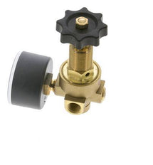 Water & Air Pressure Reducer Brass G1/4'' 2.5 l/min 0.5-10 bar/7-145psi