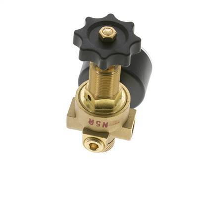 Water & Air Pressure Reducer Brass G1/4'' 2.5 l/min 0.5-10 bar/7-145psi