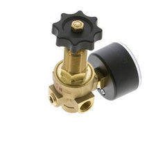 Water & Air Pressure Reducer Brass G1/4'' 2.5 l/min 0.5-10 bar/7-145psi
