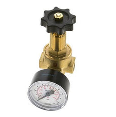 Water & Air Pressure Reducer Brass G1/4'' 2.5 l/min 0.5-6 bar/7-87psi