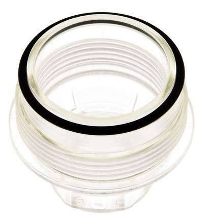 Sieve Bowl Transparent R 1/2'' and R 3/4'' Braukmann