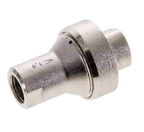 Inline Pressure Reducer 1bar/14psi Nickel-plated Brass G1/4'' 10 l/min