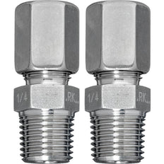 Pipe Connector Stainless Steel Pipe 8 mm To G 1/4'' External Thread [2 Pieces] A-22WP-A10