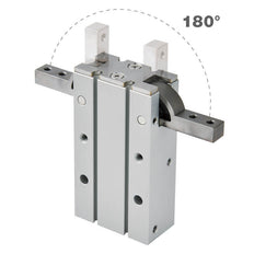 D10 mm 2-Jaw 180 deg Angular Double Acting Pneumatic Gripper Standard Jaws