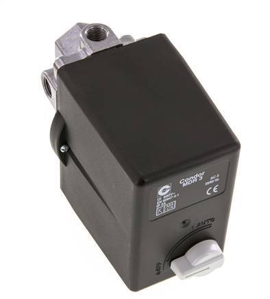 4 to 11bar Compressor Pressure Switch 1xG1/2'' 3xG1/4'' 400VAC | MDR-3-11-K