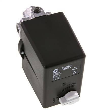 6 to 16bar Compressor Pressure Switch 1xG1/2'' 3xG1/4'' 400VAC | MDR-3-16-K