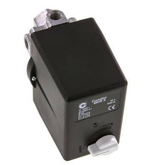 6 to 16bar Compressor Pressure Switch 1xG1/2'' 3xG1/4'' 400VAC | MDR-3-16-K