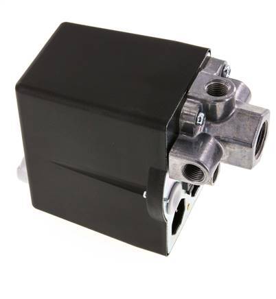 6 to 16bar Compressor Pressure Switch 1xG1/2'' 3xG1/4'' 400VAC | MDR-3-16-K