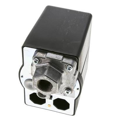 6 to 16bar Compressor Pressure Switch 1xG1/2'' 3xG1/4'' 400VAC | MDR-3-16