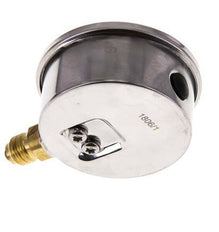 -1..0 Bar (-15..0 psi) Glycerin Pressure Gauge Below Stainless steel/Brass 63 mm Class 1.6