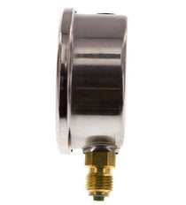 0..0.6 Bar (0..9 psi) Glycerin Pressure Gauge Below Stainless steel/Brass 63 mm Class 1.6