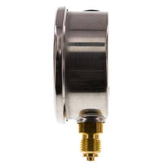 0..10 Bar (0..145 psi) Glycerin Pressure Gauge Below Stainless steel/Brass 63 mm Class 1.6