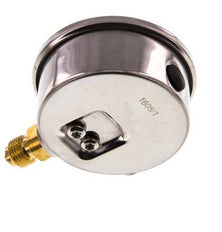 0..10 Bar (0..145 psi) Glycerin Pressure Gauge Below Stainless steel/Brass 63 mm Class 1.6