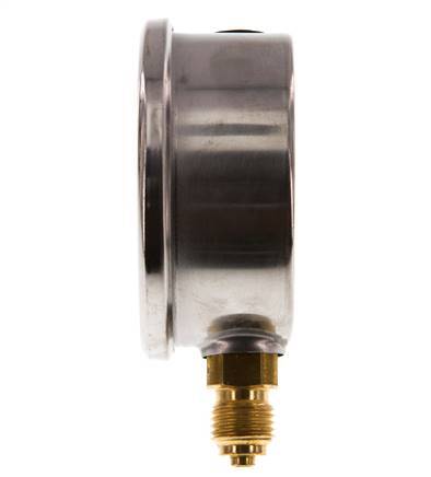 0..160 Bar (0..2321 psi) Glycerin Pressure Gauge Below Stainless steel/Brass 63 mm Class 1.6